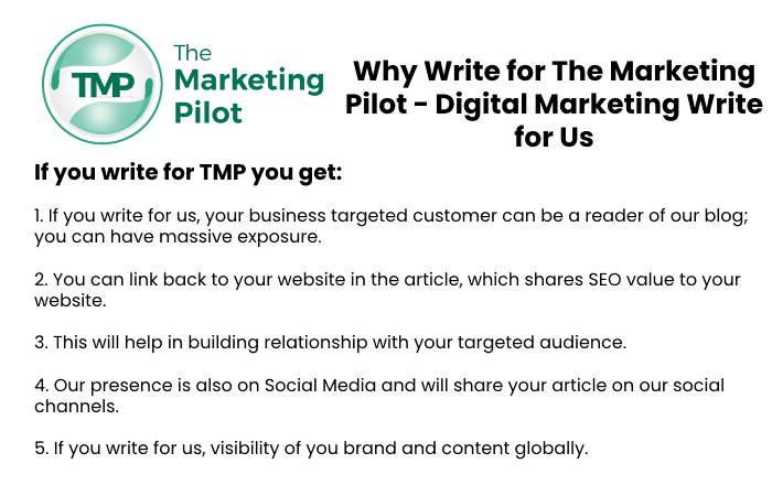 Why Write for The Marketing Pilot – Digital Marketing Write for Us