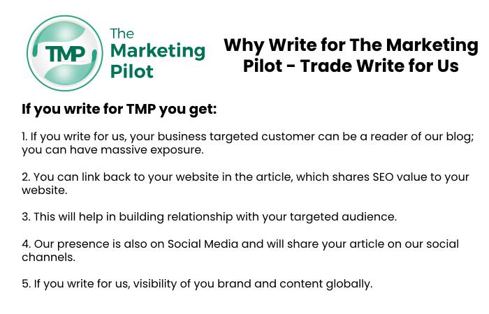 Why Write for The Marketing Pilot - Trade Write for Us